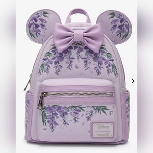 Loungefly Disney Minnie Mouse Wisteria Ears Floral Scented Mini Backpack